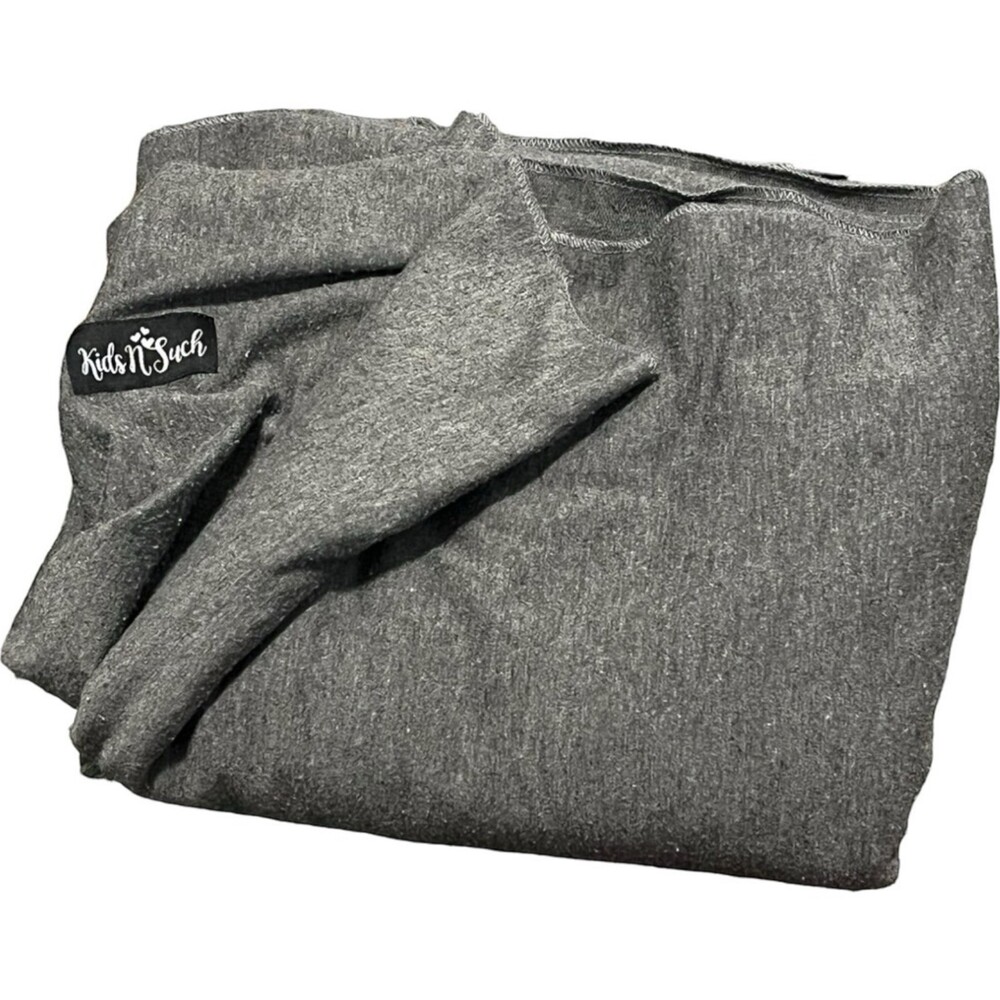 KidsNSuch Dark Gray Jersey cotton Babywearing Stretchy Wrap Carrier NB -35lbs